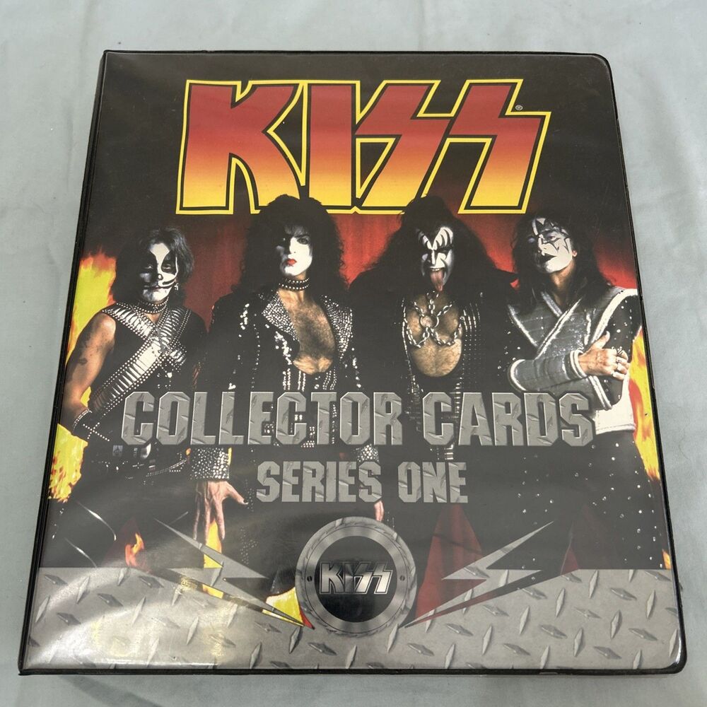 Vintage KISS Collector Card Series One 1997 Official Binder With Cards 1-90